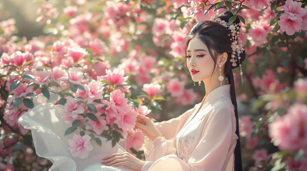 速速电影院 - 杜鹃花主题汉服人像摄影 速速电影院 - 杜鹃花主题汉服人像摄影
